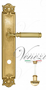 Дверная ручка Venezia "MOSCA" WC-2 на планке PL97 полированная латунь