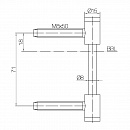 Петля SIMONSWERK Variant V 0026 WF (часть полотна) никелированная