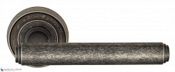 Дверная ручка Venezia "EXA" D6 античное серебро