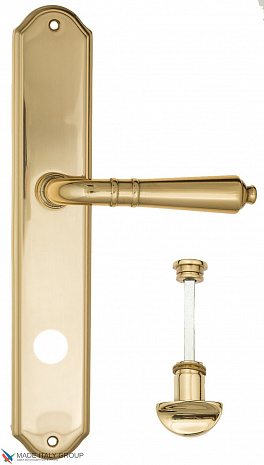 Дверная ручка на планке Fratelli Cattini "TOSCANA" WC-2 PL02-OLV полированная латунь