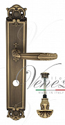 Дверная ручка Venezia "ANGELINA" WC-4 на планке PL97 матовая бронза