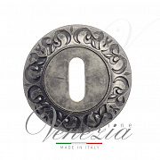 Накладка дверная под ключ буратино Venezia KEY-1 D4 античное серебро (2шт.)
