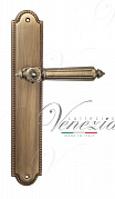 Дверная ручка Venezia "CASTELLO" на планке PL98 матовая бронза
