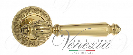 Дверная ручка Venezia "PELLESTRINA" D4 полированная латунь