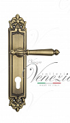 Дверная ручка Venezia "PELLESTRINA" CYL на планке PL96 матовая бронза