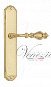 Дверная ручка Venezia "GIFESTION" на планке PL02 полированная латунь