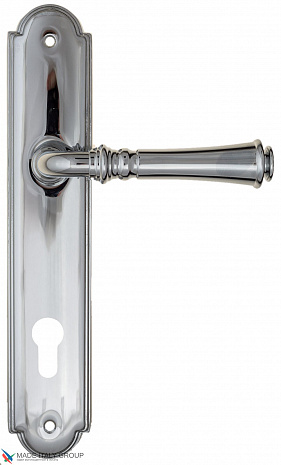 Дверная ручка на планке Fratelli Cattini "GRACIA" CYL PL257-CR полированный хром