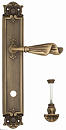 Дверная ручка Venezia "OPERA" WC-4 на планке PL97 матовая бронза