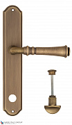 Дверная ручка на планке Fratelli Cattini "GRACIA" WC-2 PL02-BY матовая бронза