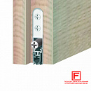 Порог автоматический Athmer Isolporte Standard Silicone single L=930мм (ригель на стороне петель) 