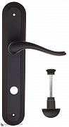 Дверная ручка на планке Fratelli Cattini "LAVERA" WC-2 PL288-NM матовый черный