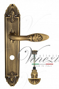 Дверная ручка Venezia "CASANOVA" WC-4 на планке PL90 матовая бронза