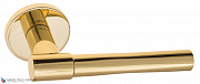 Дверная ручка на круглом основании Fratelli Cattini "UNA" 7FS-OLV полированная латунь