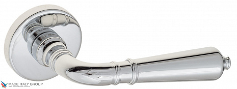 Дверная ручка на круглом основании Fratelli Cattini "VIGNOLE" DIY 7.1-CR полированный хром