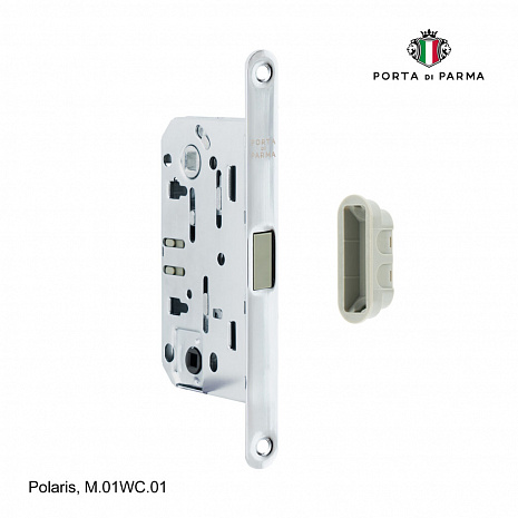 Защелка врезная магнитная под фиксатор  PORTA DI PARMA Polaris Полированный хром
