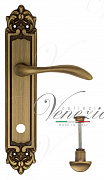 Дверная ручка Venezia "ALESSANDRA" WC-2 на планке PL96 матовая бронза
