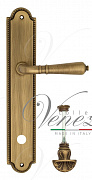 Дверная ручка Venezia "VIGNOLE" WC-4 на планке PL98 матовая бронза