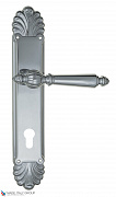 Дверная ручка Venezia "PELLESTRINA" CYL на планке PL87 полированный хром