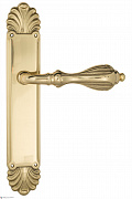 Дверная ручка Venezia "ANAFESTO" на планке PL87 полированная латунь