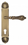 Дверная ручка Venezia "MONTE CRISTO" CYL на планке PL87 матовая бронза
