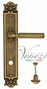 Дверная ручка Venezia "MOSCA" WC-2 на планке PL97 матовая бронза