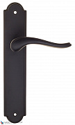 Дверная ручка на планке Fratelli Cattini "LAVERA" PL257-NM матовый черный
