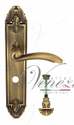 Дверная ручка Venezia "VERSALE" WC-4 на планке PL90 матовая бронза