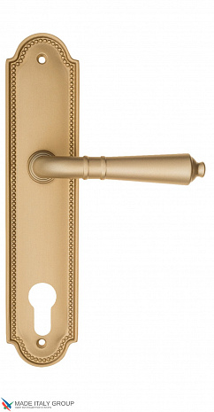 Дверная ручка на планке Fratelli Cattini "TOSCANA" CYL PL248-BS матовая латунь