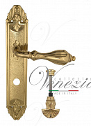 Дверная ручка Venezia "ANAFESTO" WC-4 на планке PL90 полированная латунь