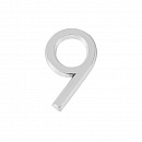 Цифра "9" самоклеящаяся ABS (50х37) (FUARO) CP хром