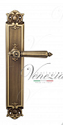 Дверная ручка Venezia "CASTELLO" на планке PL97 матовая бронза