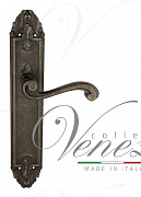 Дверная ручка Venezia "VIVALDI" на планке PL90 античное серебро
