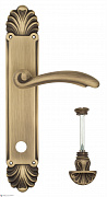 Дверная ручка Venezia "VERSALE"  WC-4 на планке PL87 матовая бронза