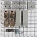 Верхняя и нижняя защелки DL PD900FR/L, черные. Для противопожарных и наружных дверей. В комплекте ответные планки с регулировочными пластинами.