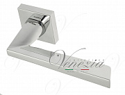 Дверная ручка на квадратном основании Fratelli Cattini "UNICA" 8-CR полированный хром