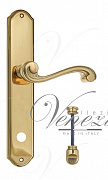 Дверная ручка Venezia "VIVALDI" WC-2 на планке PL02 полированная латунь