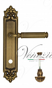 Дверная ручка Venezia "MOSCA" WC-4 на планке PL96 матовая бронза