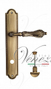 Дверная ручка Venezia "MONTE CRISTO" WC-2 на планке PL98 матовая бронза
