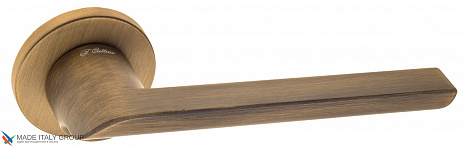 Дверная ручка на круглом основании Fratelli Cattini "WOO" 7FS-BY матовая бронза