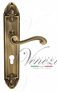 Дверная ручка Venezia "VIVALDI" CYL на планке PL90 матовая бронза