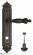 Дверная ручка Venezia "OLIMPO" WC-2 на планке PL96 античное серебро
