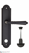 Дверная ручка на планке Fratelli Cattini "TOSCANA" WC-2 PL248-NM матовый черный