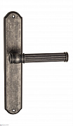 Дверная ручка Venezia "IMPERO" на планке PL02 античное серебро