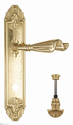 Дверная ручка Venezia "OPERA" WC-4 на планке PL90 полированная латунь