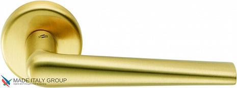 Дверная ручка на круглом основании COLOMBO Robotre CD91RSB-OM матовое золото PVD