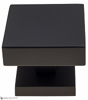 Ручка дверная кноб поворотная Fratelli Cattini "KUBA" 65x65 мм NM матовый черный 1шт.