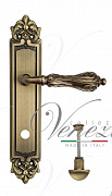 Дверная ручка Venezia "MONTE CRISTO" WC-2 на планке PL96 матовая бронза