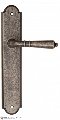 Дверная ручка на планке Fratelli Cattini "TOSCANA" PL257-IA античное серебро