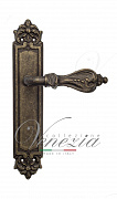 Дверная ручка Venezia "FLORENCE" на планке PL96 античная бронза