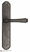 Дверная ручка Venezia "CALLISTO" на планке PL02 античное серебро